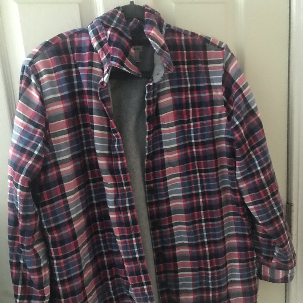 LL Bean fleece flannel petite small